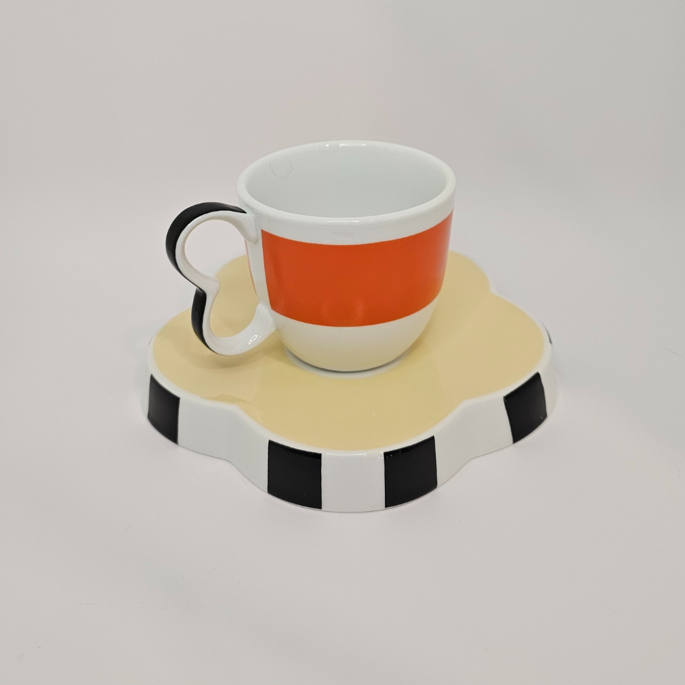 Taza de flores "Mandarina"