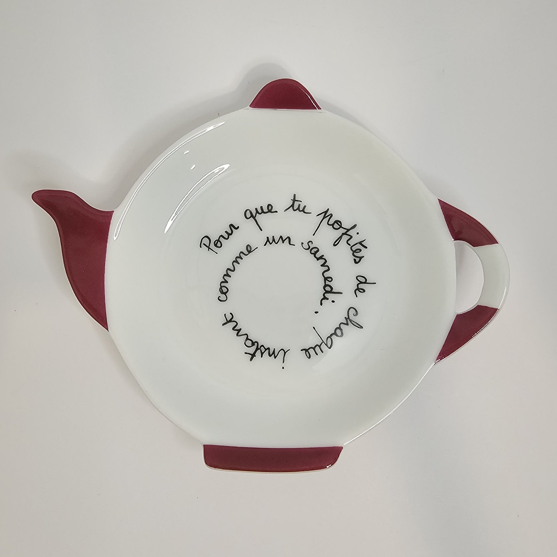 Image de l'assiette Chacha personnalisable de Comme un samedi.