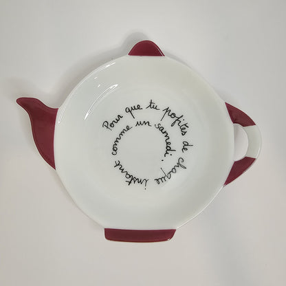 Image de l'assiette Chacha personnalisable de Comme un samedi.