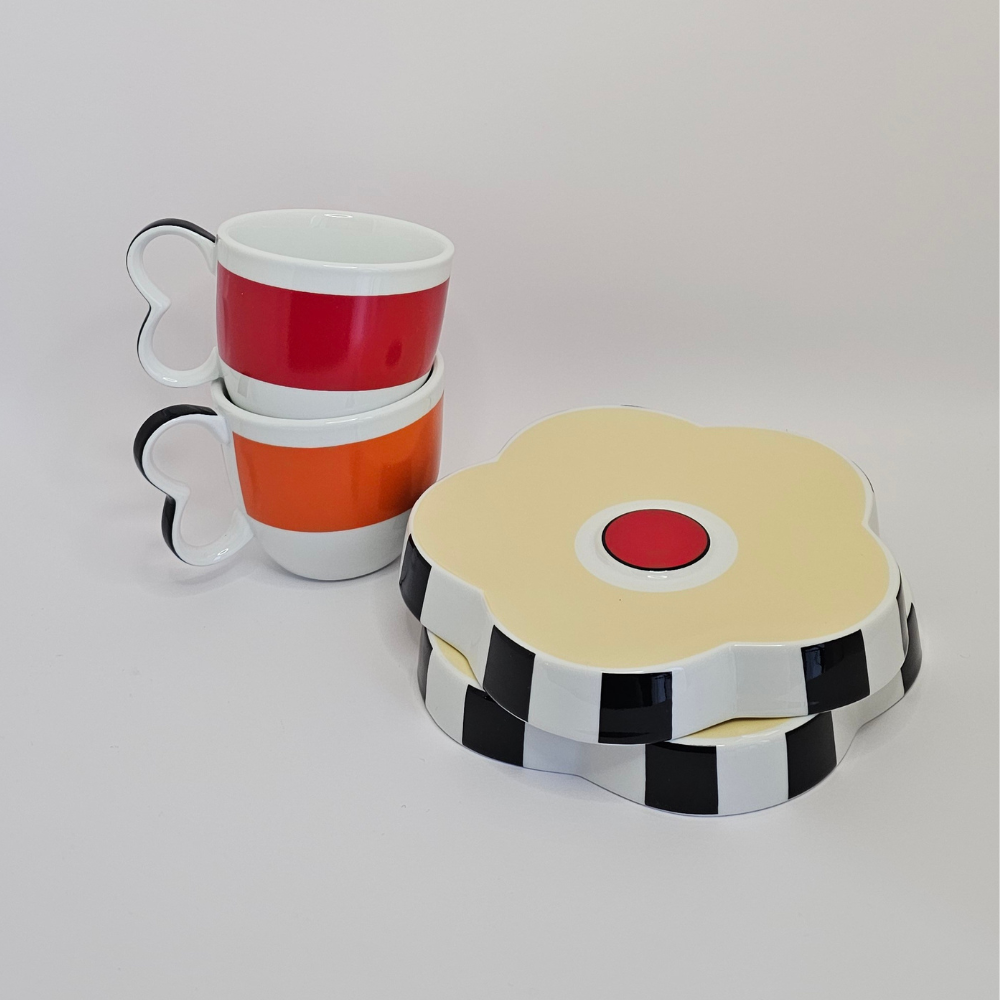 Taza de flores "Mandarina"