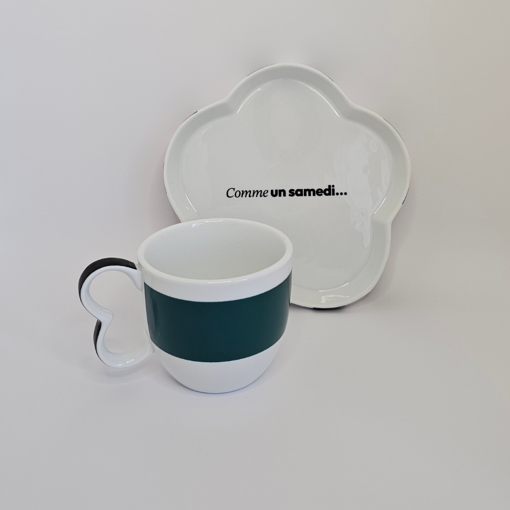 Tasse fleur "Menthe"