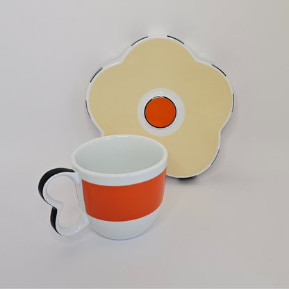 Taza de flores "Mandarina"